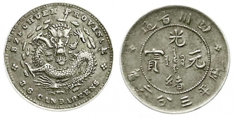 China
Qing-Dynastie. De Zong, 1875-1908
5 Cents o.J. (1898). Provinz Szechuan....