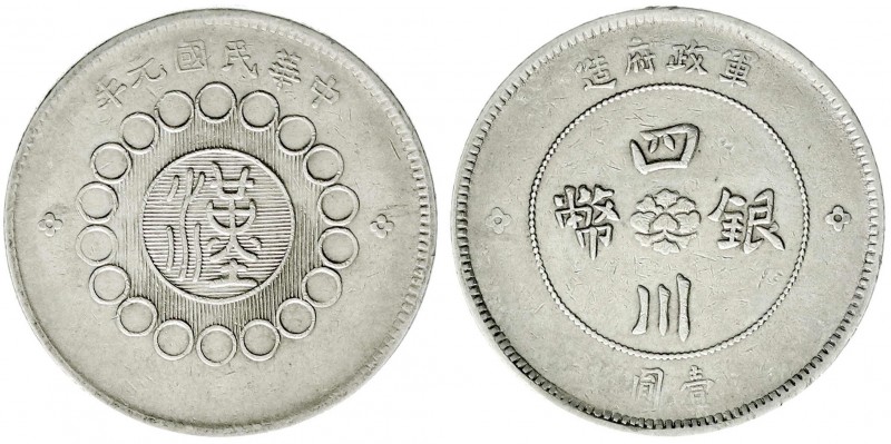 China
Republik, 1912-1949
Dollar (Yuan) Jahr Nien = 1912. Provinz Szechuan, Pr...