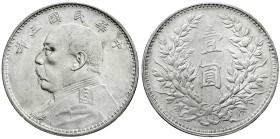 China
Republik, 1912-1949
Dollar (Yuan) Jahr 3 = 1914. Präsident Yuan Shih-kai. sehr schön/vorzüglich