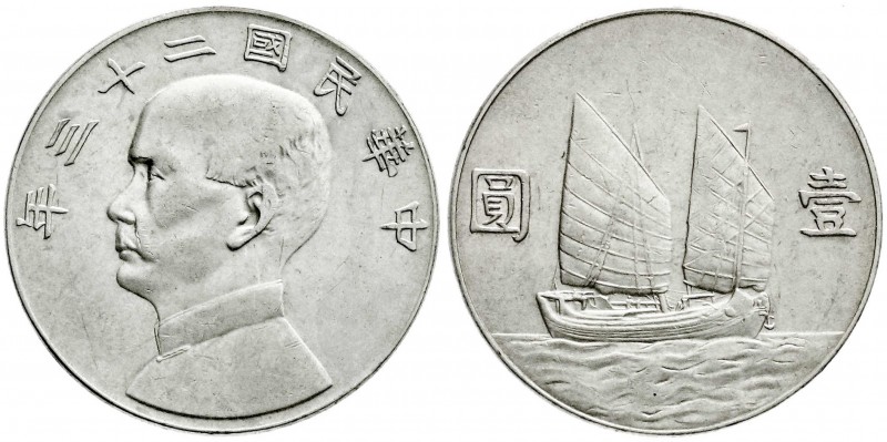 China
Republik, 1912-1949
Dollar (Yuan) Jahr 23 = 1934. sehr schön/vorzüglich...