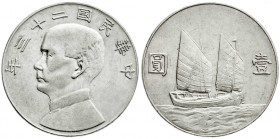 China
Republik, 1912-1949
Dollar (Yuan) Jahr 23 = 1934. sehr schön/vorzüglich