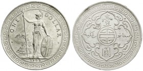 Grossbritannien
Tradedollars
Tradedollar 1902 B. vorzüglich, berieben, kl. Randfehler