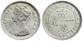 Hongkong
Victoria, 1860-1901
10 Cents 1885. vorzüglich/Stempelglanz, kl. Kratzer