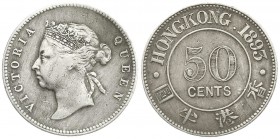 Hongkong
Victoria, 1860-1901
50 Cents 1893. fast sehr schön, scharf gereinigt