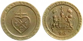 Indien-Britisch
Madras
1/96 Rupie 1797. vorzüglich, kl. Stempelfehler
