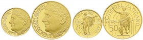 Italien-Kirchenstaat
Benedikt XVI., 2005-2013
50 und 20 Euro GOLD 2010. Meisterwerk der Bildhauerkunst in der Vatikanstadt. 15 g und 6 g. 917/1000. ...