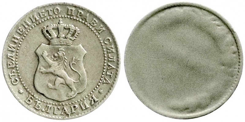 Bulgarien
Ferdinand I., 1887-1918
5 Stotinki 1888 mit nahezu vollständigem Prä...