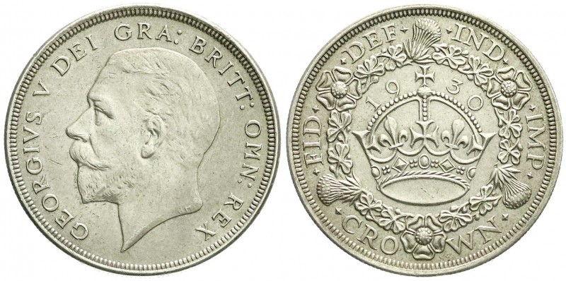 Grossbritannien
George V., 1910-1936
Crown 1930. vorzüglich, selten