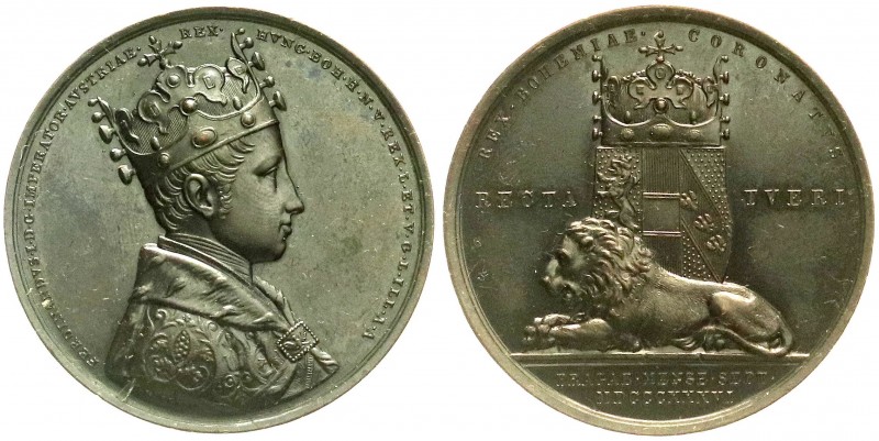 Haus Habsburg
Ferdinand I., 1835-1848
Bronzemedaille 1836 von Böhm. Böhmische ...