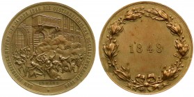 Haus Habsburg
Franz Joseph I., 1848-1916
Bronzemedaille 1898 zur 50 Jf. der Revolution von 1848, gewidmet von der österr. Sozialdemokratie. 50 mm. v...
