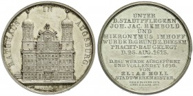 Augsburg-Stadt
Silbermedaille o.J.(um 1820) von Rabausch und Neuss. Auf das 1620 erbaute Rathaus. 41 mm; 23,53 g. vorzüglich