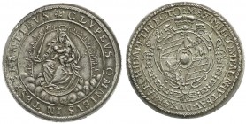 Bayern
Maximilian I., als Kurfürst, 1623-1651
Madonnentaler 1625. Jahreszahl geteilt, oben an den Löwenköpfen. fast Stempelglanz, min. Schrötlingsfe...