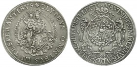 Bayern
Maximilian I., als Kurfürst, 1623-1651
Madonnentaler 1628, München. Madonnenseite ohne Innenkreis. fast vorzüglich, schöne Tönung