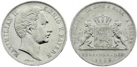 Bayern
Maximilian II. Joseph, 1848-1864
Vereins-Doppeltaler (= 3 1/2 Gulden) 1853. sehr schön/vorzüglich, winz. Randfehler