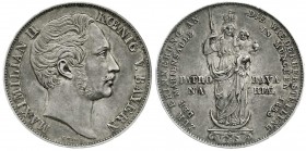 Bayern
Maximilian II. Joseph, 1848-1864
Doppelgulden 1855. Mariensäule. vorzüglich, schöne Patina