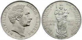 Bayern
Maximilian II. Joseph, 1848-1864
Doppelgulden 1855. Mariensäule. vorzüglich/Stempelglanz