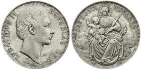 Bayern
Ludwig II., 1864-1886
Madonnentaler 1870. Stempelglanz, Prachtexemplar mit herrlicher Patina
