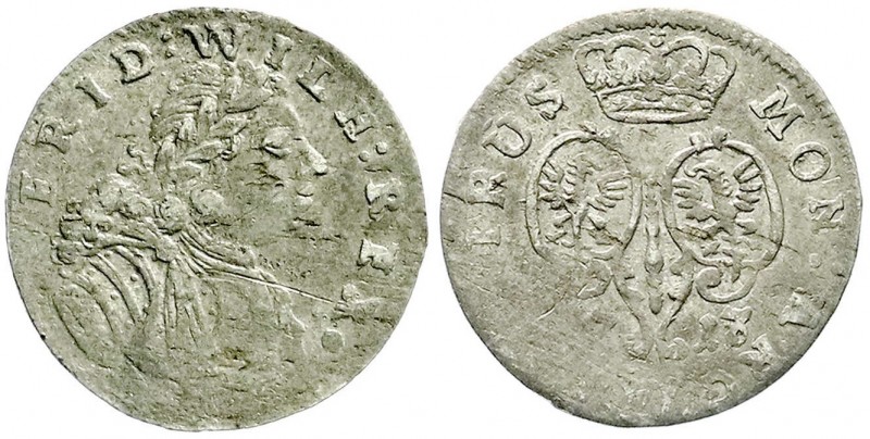 Brandenburg-Preußen
Friedrich Wilhelm I., 1713-1740
6 Gröscher 1717 CG, Königs...