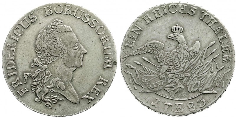 Brandenburg-Preußen
Friedrich II., 1740-1786
Reichstaler 1783 E, Königsberg. s...