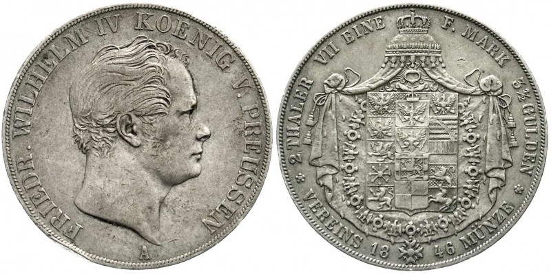 Brandenburg-Preußen
Friedrich Wilhelm IV., 1840-1861
Vereinsdoppeltaler 1846 A...