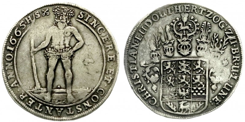 Braunschweig-Lüneburg-Celle
Christian Ludwig, 1648-1665
Taler 1665 HS. Wilder ...