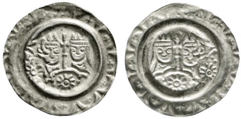 Donauwörth, königliche Münzstätte
Heinrich VI., 1190-1197
Brakteat o.J. 2 gekr...