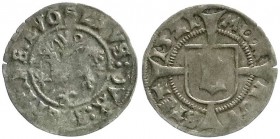 Pommern-Stettin
Bogislaw X., 1474-1523
Schilling 1521. Greif/Langkreuz mit Wappen. sehr schön