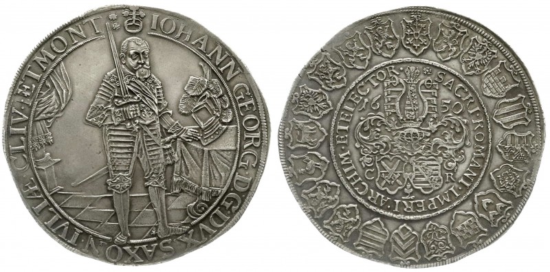 Sachsen-Albertinische Linie
Johann Georg I., 1615-1656
Dreifacher Reichstaler ...