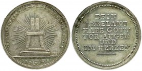 Sachsen-Albertinische Linie
Friedrich August I., 1806-1827
Silbermedaille o.J. von Krüger. Altar mit den 10 Geboten/Spruch. 28 mm; 5,14 g. vorzüglic...