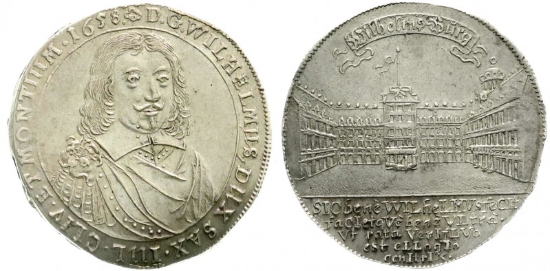 Sachsen- Neu-Weimar
Wilhelm, 1640-1662
Taler 1658, Weimar. Auf die Einweihung ...