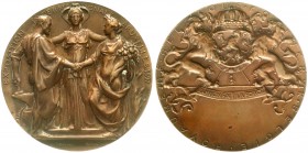 Ausstellungen
Belgien
Bronzemedaille 1897 von Wolfers. Internat. Ausstellung in Brüssel. 71 mm. vorzüglich
