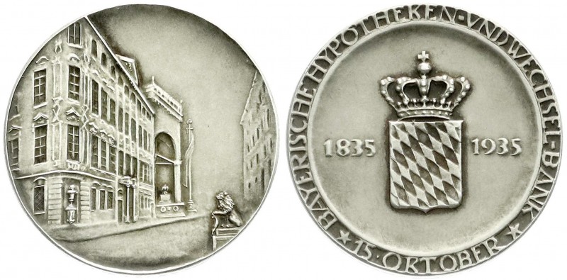 Bankwesen
Silbermedaille 1935 Bayerische Hypotheken- und Wechsel-Bank 15. Oktob...