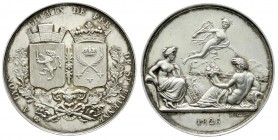 Eisenbahn
Silbermedaille 1826, von Tiolier. Eisenbahnlinie Lyon-St. Etienne. 37 mm; 19,17 g. sehr schön/vorzüglich, kl. Kratzer, Stempelfehler