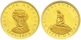 Personenmedaillen
Andersen, Hans Christian - eine Spezialserie Münzen und Medaillen
GOLD-Medaille ("Guld-Dukat") o.J. geprägt im Hauptmünzamt Wien. ...