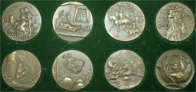 Personenmedaillen
Andersen, Hans Christian - eine Spezialserie Münzen und Medaillen
Set von 8 großen Bronzemedaillen 1975 von Harald Salomon, zu sei...