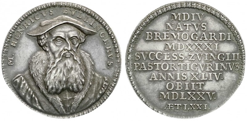 Reformation
Schweiz
Silbermedaille o.J. (1719) von Gessner. Auf den Schweizer ...