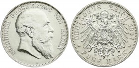 Baden
Friedrich I., 1856-1907
5 Mark 1907 G. prägefrisch/fast Stempelglanz