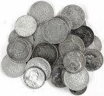 Zusammenstellungen/Lots
27 Münzen: 15 X 5 Mark, 11 X 3 Mark, 1 X 2 Mark. Baden, Bayern, Hamburg, Preußen, Württemberg. schön/sehr schön bis prägefris...