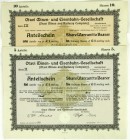 Deutsch-Südwestafrika
2 Anteilscheine, Berlin 12.9.1921 über 5 und 10 Anteile von je 1 Pfund Sterling der Otavi Minen- und Eisenbahn-Gesellschaft. Be...