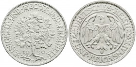 Kursmünzen
5 Reichsmark Eichbaum Silber 1927-1933
1930 D. fast Stempelglanz, Prachtexemplar
