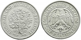 Kursmünzen
5 Reichsmark Eichbaum Silber 1927-1933
1930 J. vorzüglich/Stempelglanz, selten in dieser Erhaltung