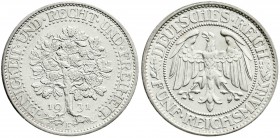 Kursmünzen
5 Reichsmark Eichbaum Silber 1927-1933
1931 F. vorzüglich/Stempelglanz