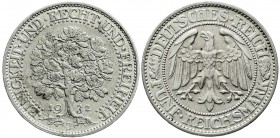 Kursmünzen
5 Reichsmark Eichbaum Silber 1927-1933
1932 J. fast vorzüglich