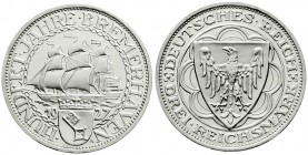 Gedenkmünzen
3 Reichsmark Bremerhaven
1927 A. Polierte Platte, nur min. berührt