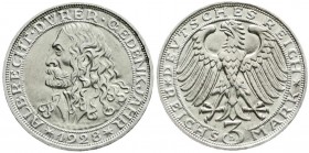 Gedenkmünzen
3 Reichsmark Dürer
1928 D. vorzüglich/Stempelglanz