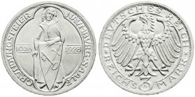 Gedenkmünzen
3 Reichsmark Naumburg/Saale
1928 A. fast Stempelglanz