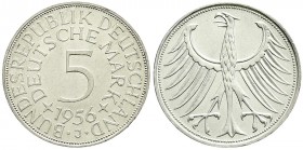 Kursmünzen
5 Deutsche Mark Silber 1951-1974
1956 J. fast Stempelglanz