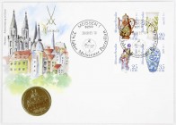 Gedenkmünzen der DDR
5 Mark 1983 A, Meißen. Eingelegt in Numisbrief v. 30.08.1985. prägefrisch