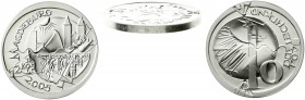 Bundesrepublik Deutschland
Probe 10 Euro Silber von Viktor Huster 2005, Magdeburg. Rand glatt mit Nummerierung 29/155. 36 mm, 29,75 g. Auflage nur 15...