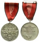 Deutschland
Drittes Reich, 1933-1945
Medaille für verdienstvolle Mitarbeit bei den olymp. Spielen 1936. Am Band. vorzüglich